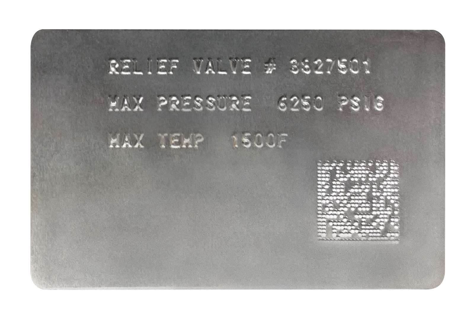 2D Data Matrix Plate