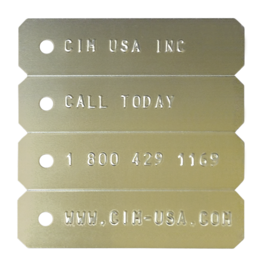ME500 strip and cable tag